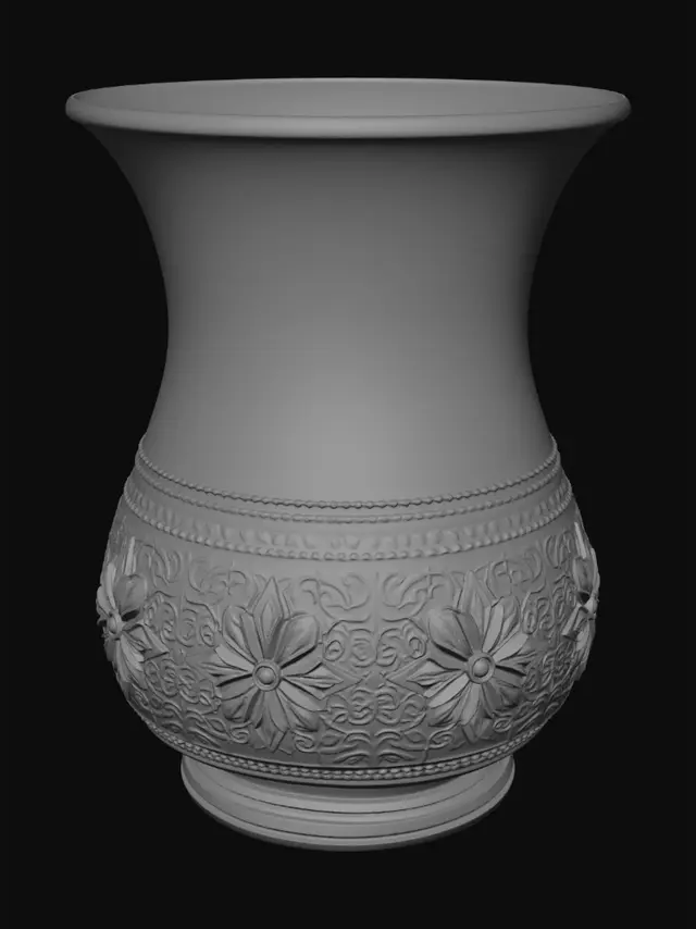 3D model for fammi una tazzina da the classica turca ma con pochi rilievi tipici, solo sulla parte di sotto, lo stile è quello stretto, non largo, solo tazza senza manico e senza piattino