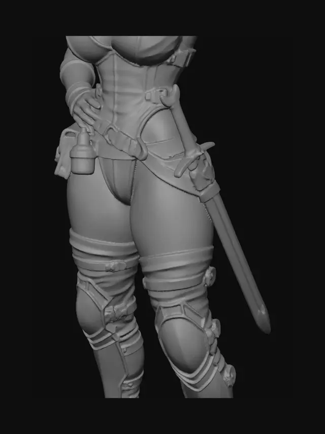 3D model for Crimson Blade