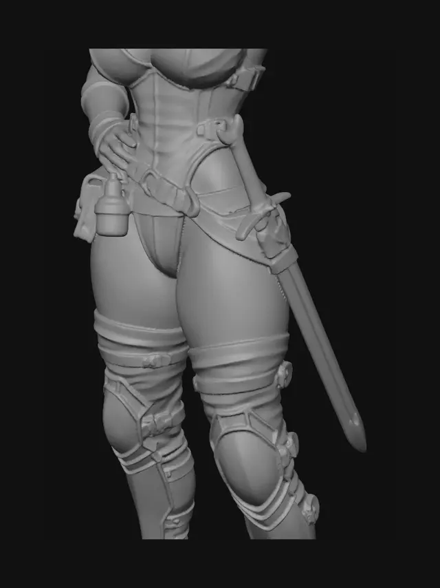 3D model for Crimson Blade