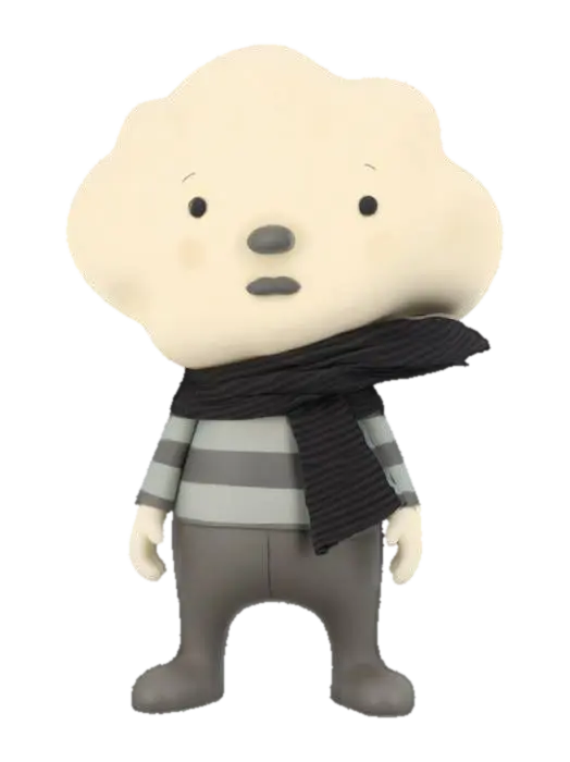 Cloudy Adventurer - Dreamy 3D model, vytvořený pomocí AI