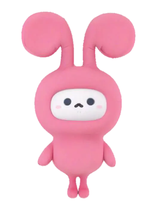 Bubble Bunny 3D model, vytvořený pomocí AI