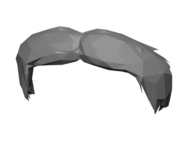 3D model for Glitch Moustache