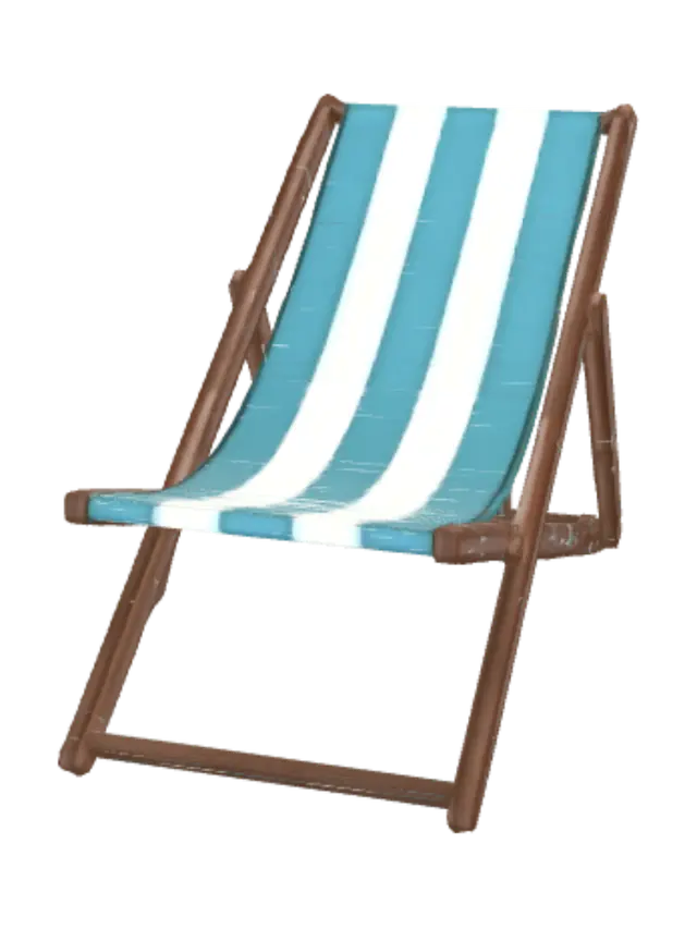 3D model for Striped Deck Chair