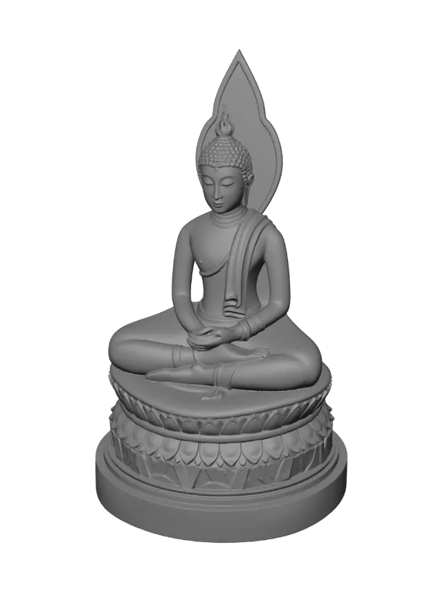 3D model for Meditating Buddha