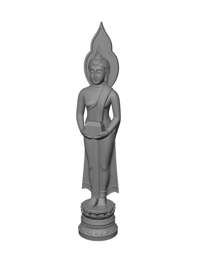 3D model for Buddha Carrying the Alms Bowl