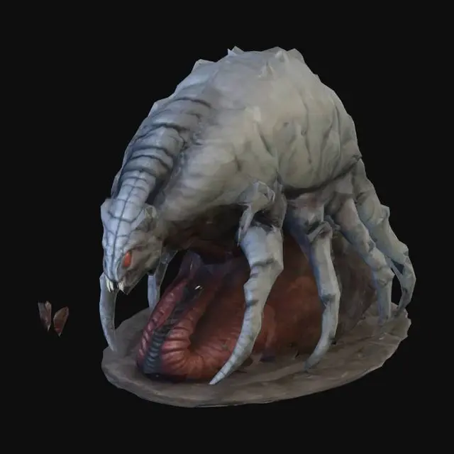 3D model for 1. Insectoid Worm