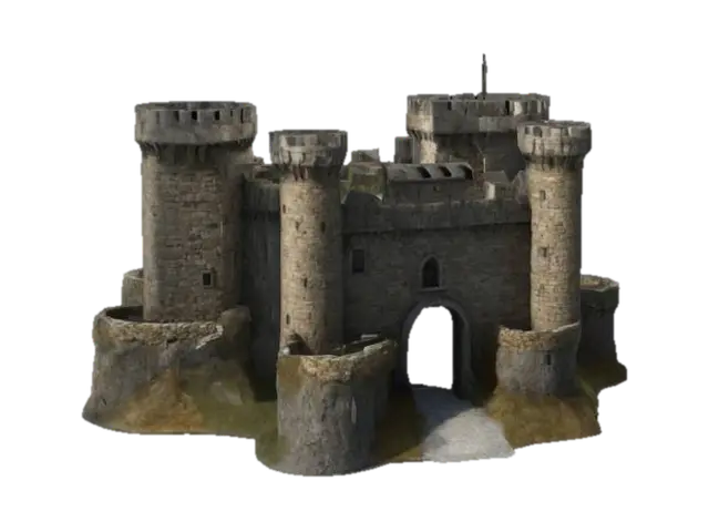 3D model for Create an ultra-realistic, high-resolution 3D model of a Stone Castle. Textures should reflect shades of gray, brown, and tan with natural imperfections and a weathered finish. Maintain precise rock proportions, and detailed surface textures.












