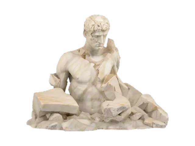 Fragmented Elegance 3D model, vytvořený pomocí AI