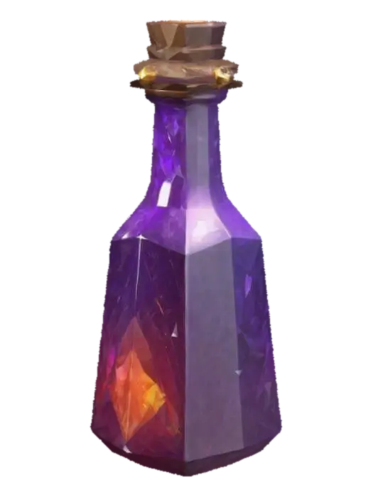 Fantasy magic low poly potion - Liquid 3D model, vytvořený pomocí AI