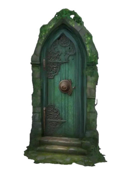 Hidden Haven Door - Pathway 3D model, vytvořený pomocí AI