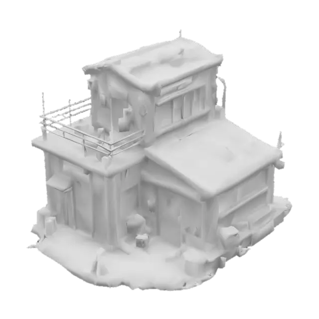 3D model for Winter Cabin Retreat