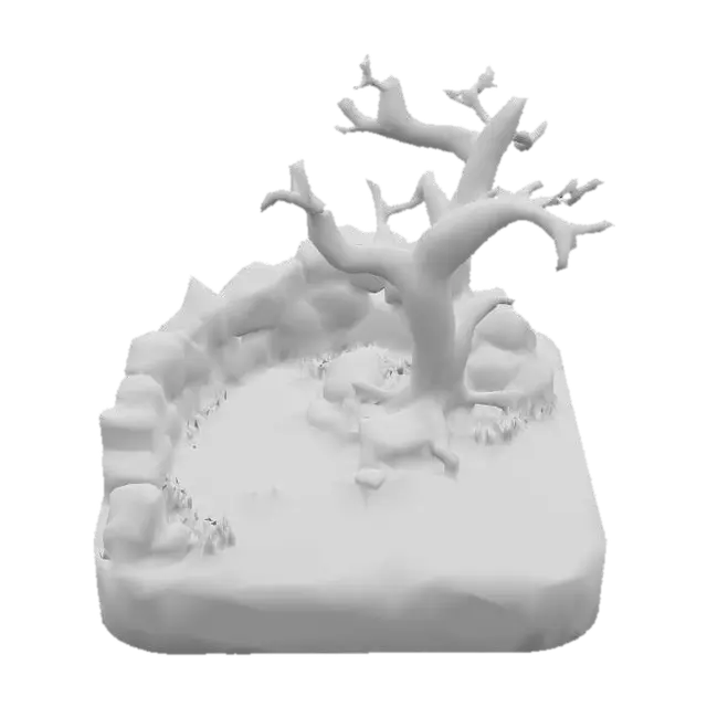 3D model for Desert Oasis
