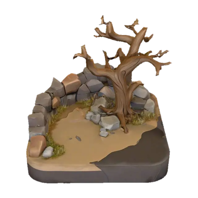 3D model for Desert Oasis