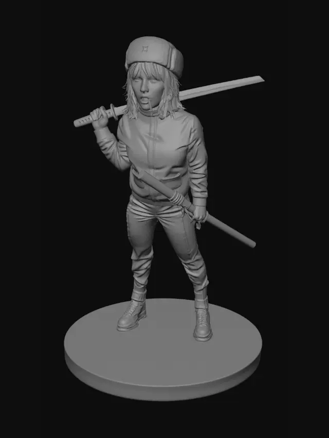 3D model for Crimson Star Warrior