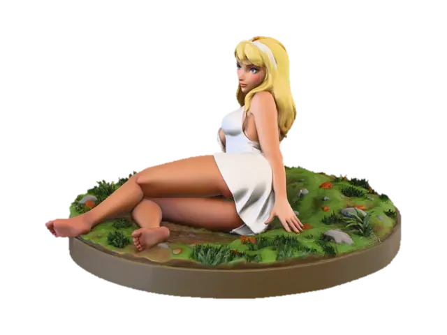 Gwen Stacy - Naughty - Portraits 3D model, vytvořený pomocí AI