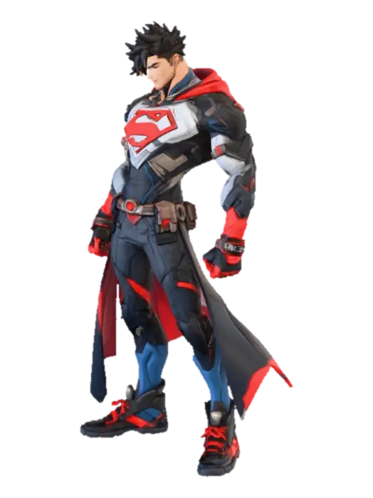 Superboy - Future Hero - Super 3D model, vytvořený pomocí AI