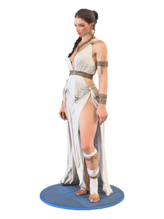 Concubine - Lifestyle 3D model, vytvořený pomocí AI