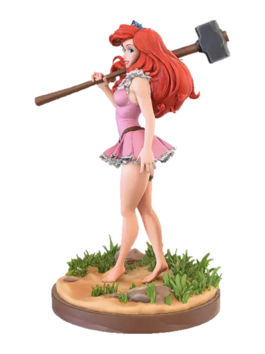Ariel with Sledge Hammer - Zombicide 3D model, vytvořený pomocí AI