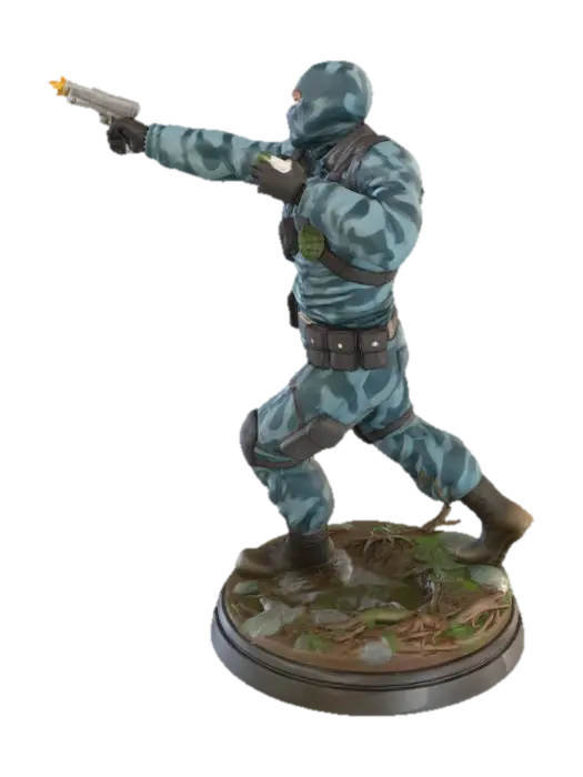 .I.Joe 1 - Joseph 3D model, vytvořený pomocí AI