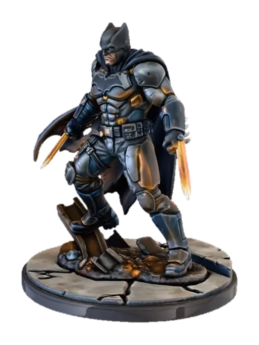 Batman - Dark Vigilante Figurine - Gotham 3D model, vytvořený pomocí AI