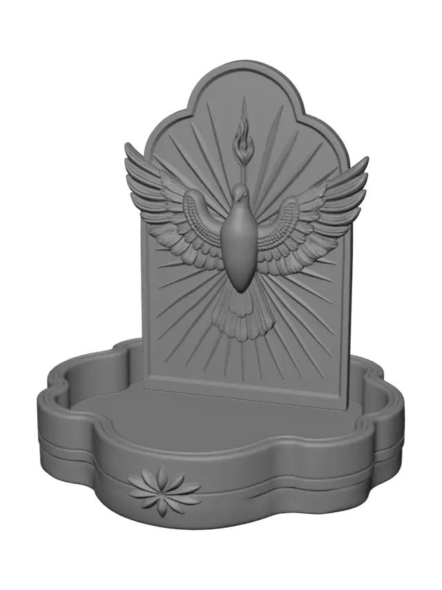 3D model for Dove Pearl Trinket Box