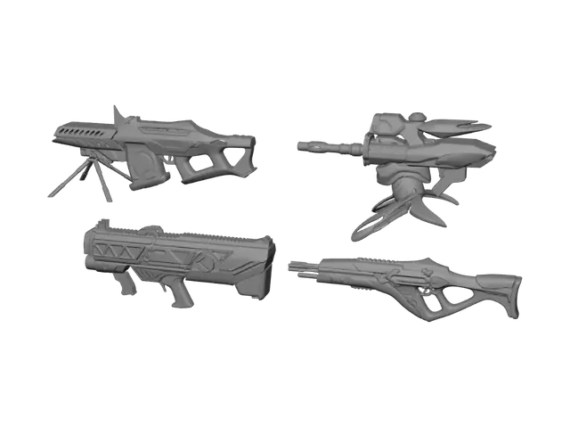 3D model for Three Heavy Weapons