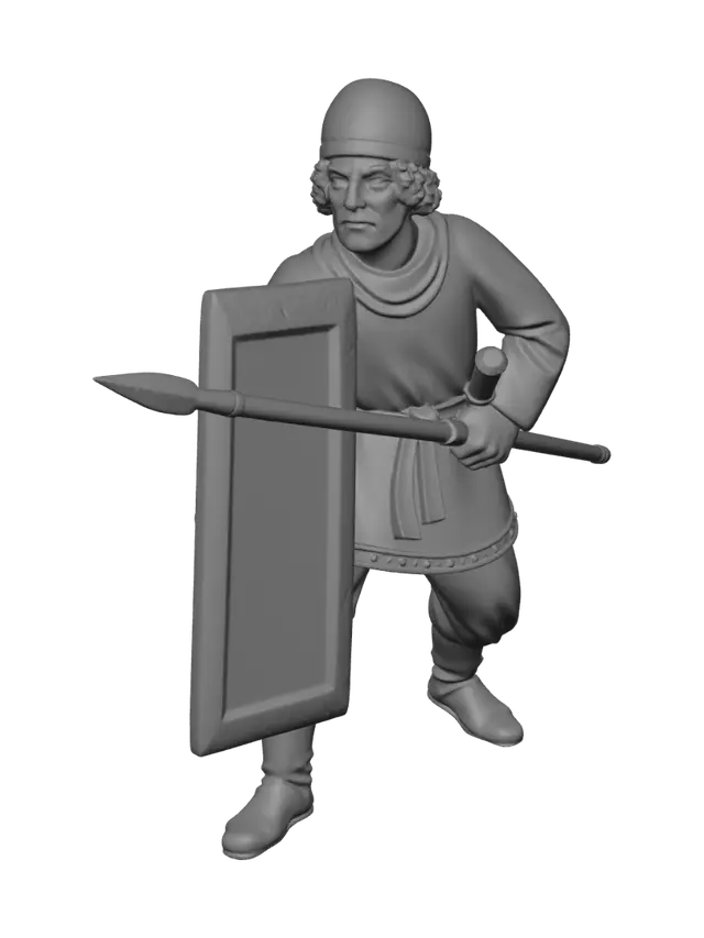 3D model for Spear-Wielding Hoplite