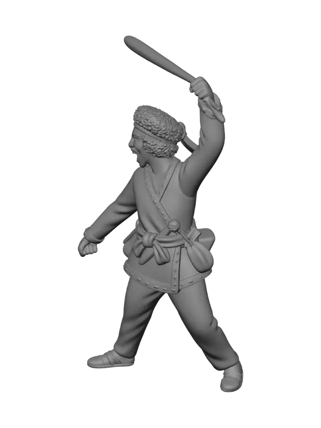 3D model for Rising Warrior with Baton