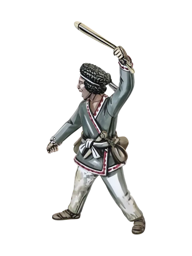 3D model for Rising Warrior with Baton