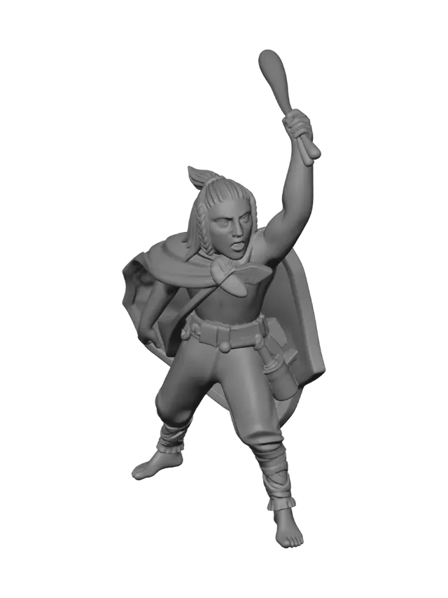 3D model for Crimson Cape Warrior