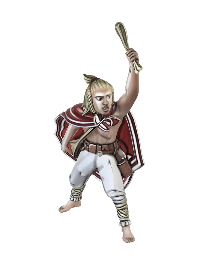 3D model for Crimson Cape Warrior