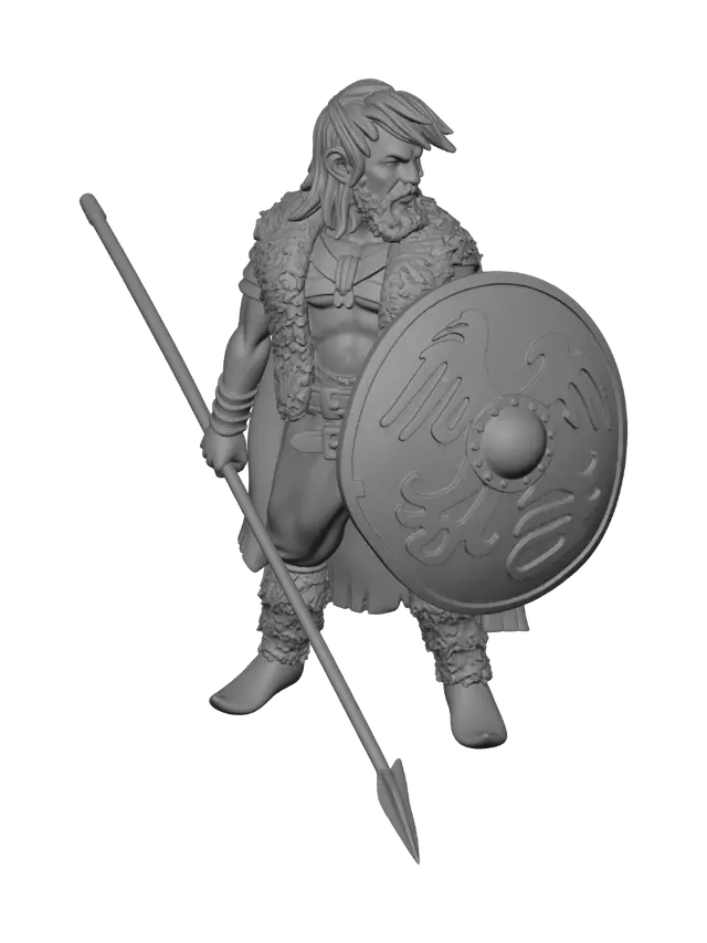 3D model for Dragon Shield Spearman