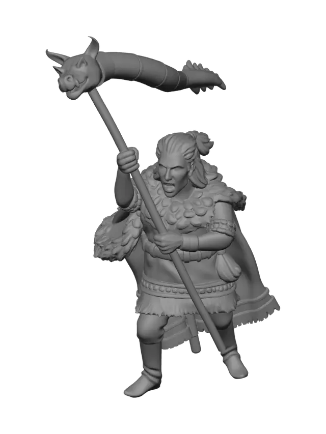 3D model for Dragon Banner Bearer