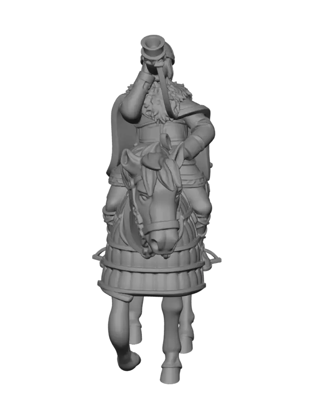 3D model for Herald on Horseback