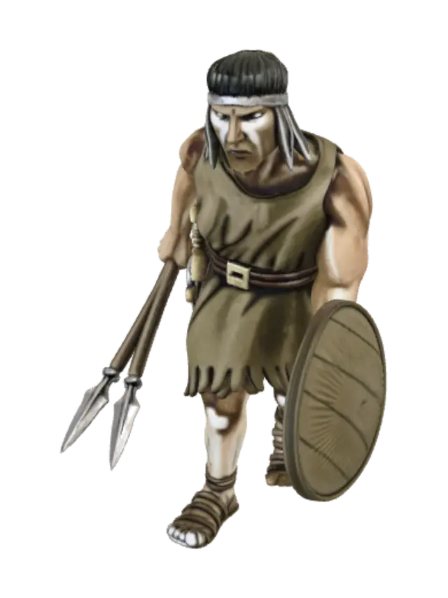 3D model for Stone Age Warrior