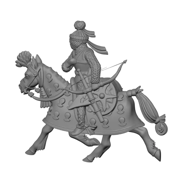 3D model for Emerald Archer on a Verdant Steed