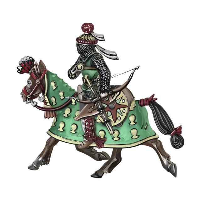 3D model for Emerald Archer on a Verdant Steed