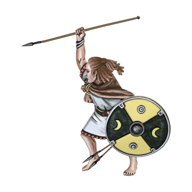 3D model for Spear-Wielding Warrior