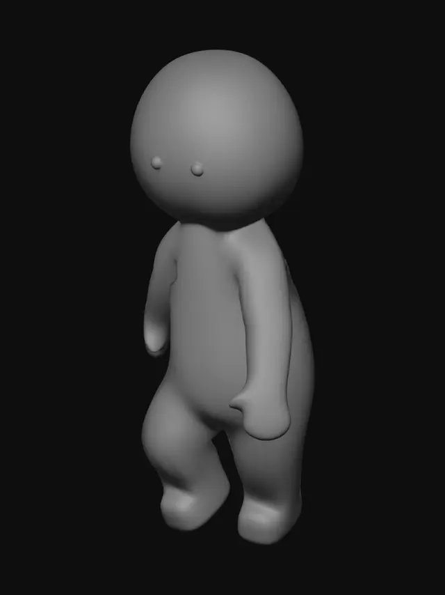 3D model for Character Model Reference Sheet