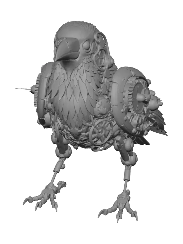 3D model for Clockwork Raven