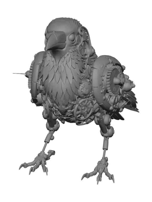 3D model for Clockwork Raven