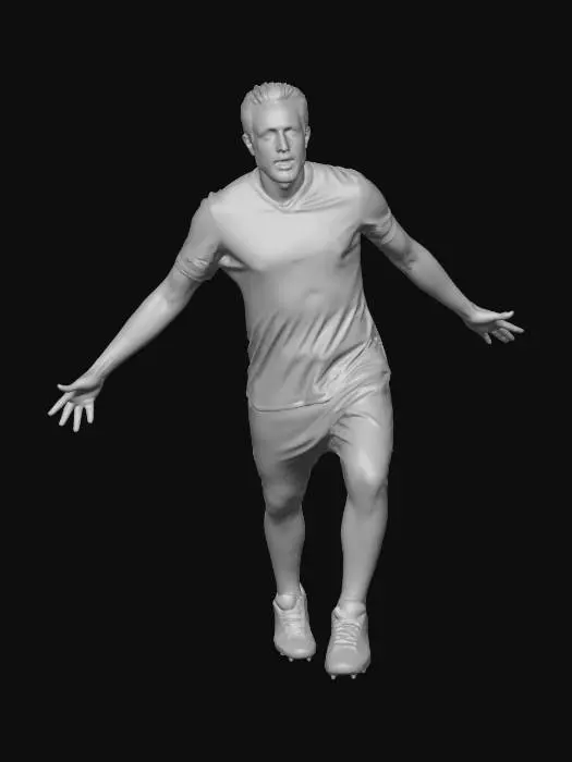 3D model for England Captain in White Jersey