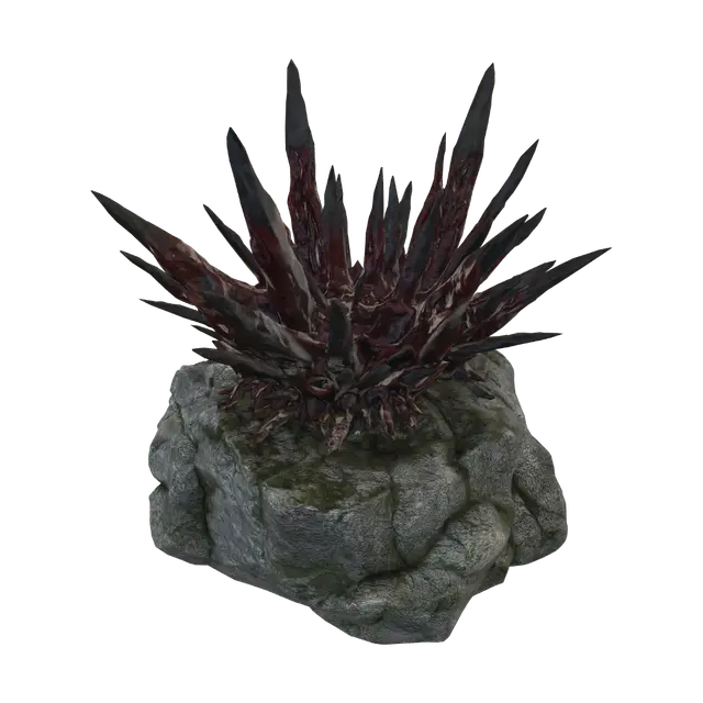 3D model for 将这些东西的生长方向统一向上，不改变石头的颜色和材质