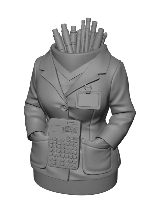 3D model for Pen-Wielding Accountant