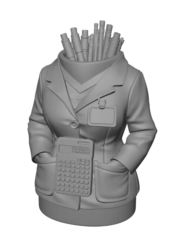 3D model for Pen-Wielding Accountant