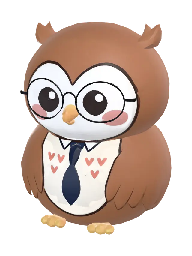 3D model for Bookish Owl