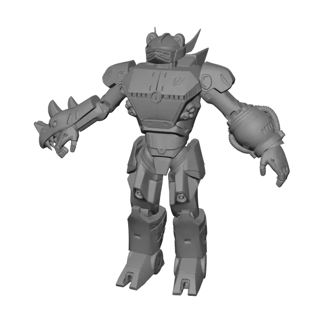 3D model for Mecha Team Leader