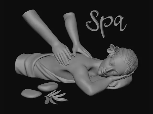 3D model for Relaxing Back Massage