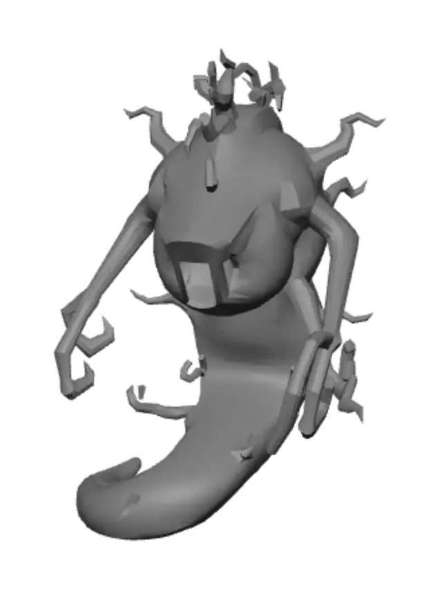 3D model for Abyssal Wyrm