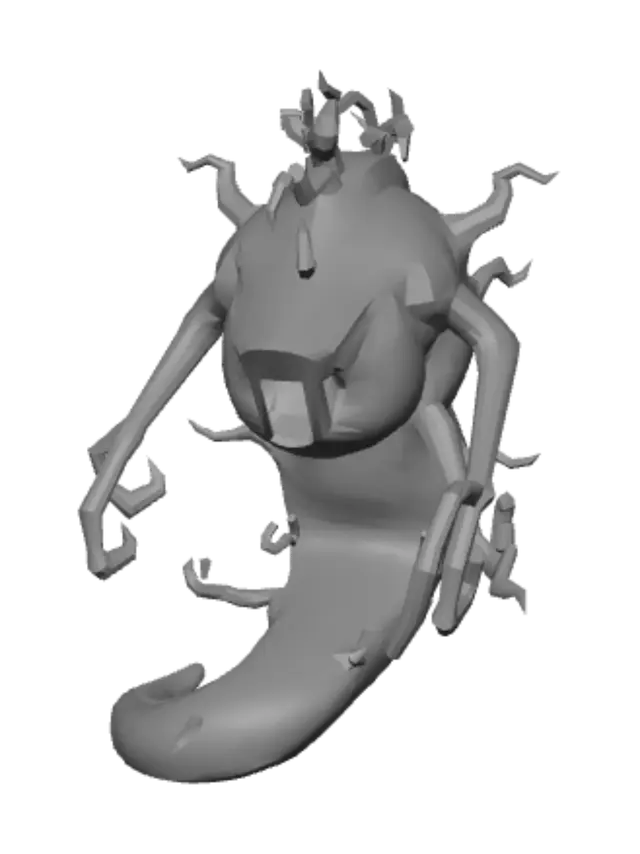 3D model for Abyssal Wyrm
